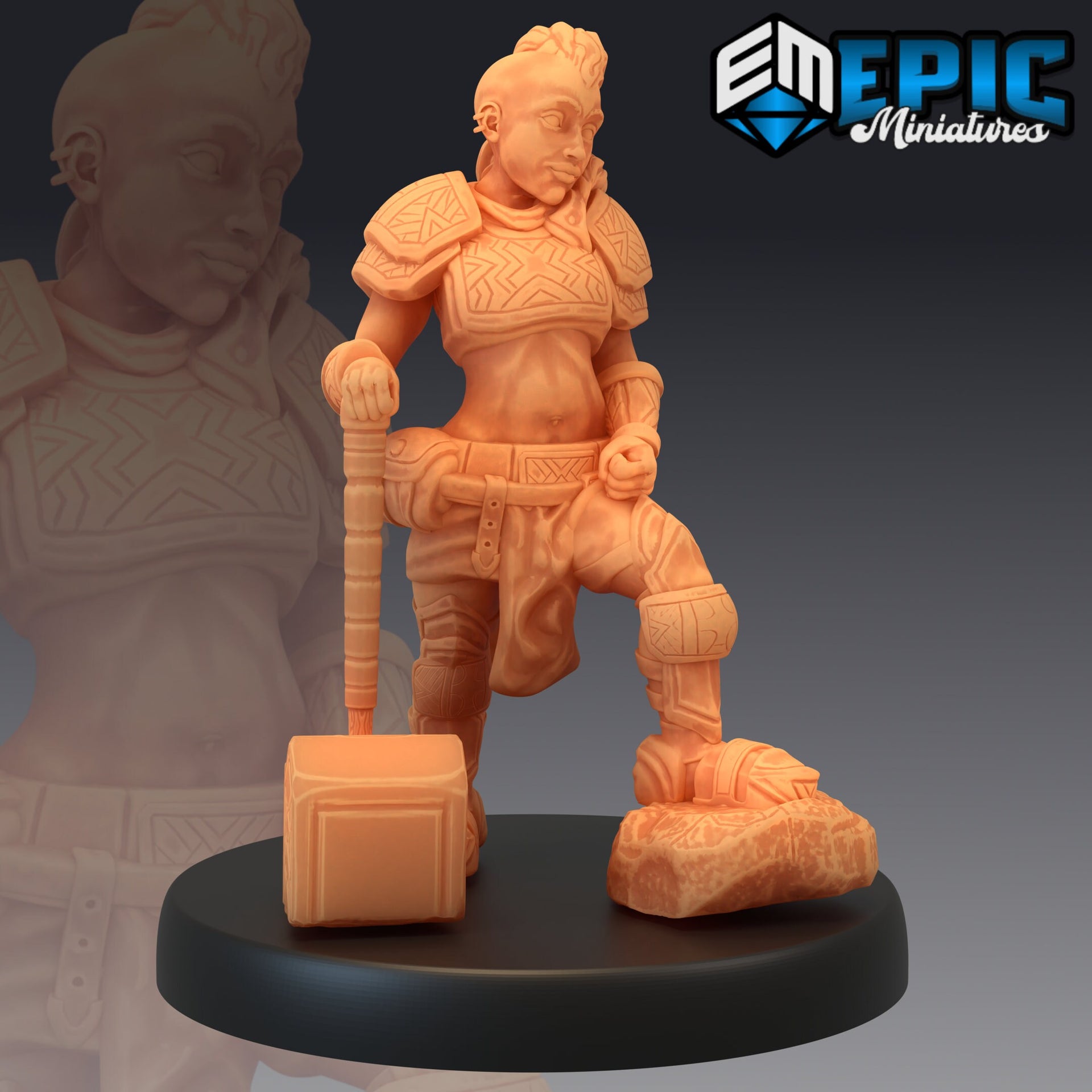 Dwarven War Maidens - Epic Miniatures