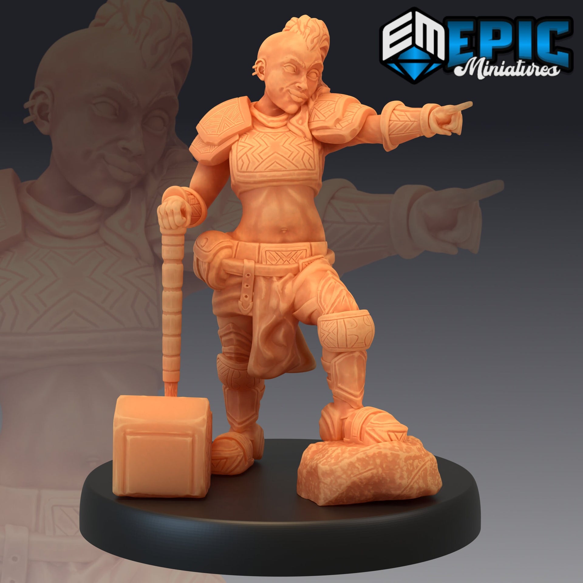 Dwarven War Maidens - Epic Miniatures