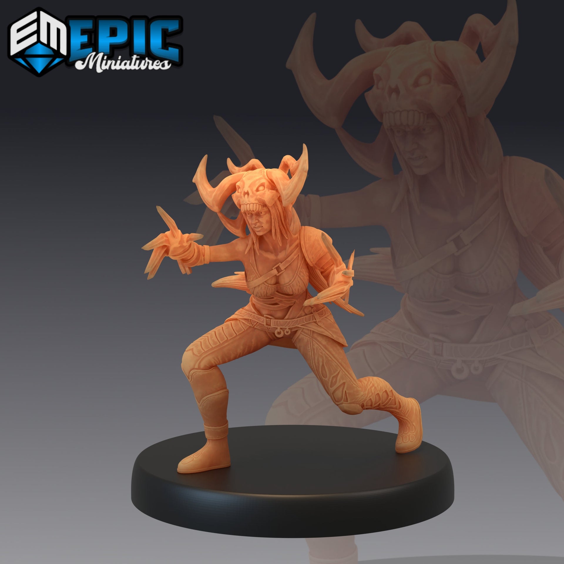 White Bone Huntress- Epic Miniatures