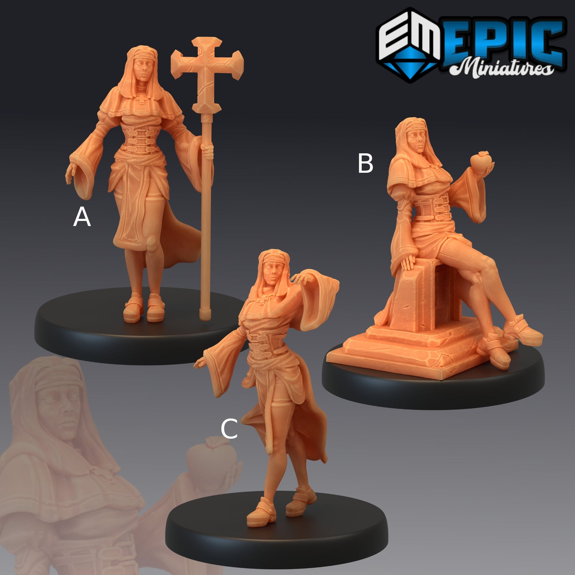 Nun Assistant - Epic Miniatures