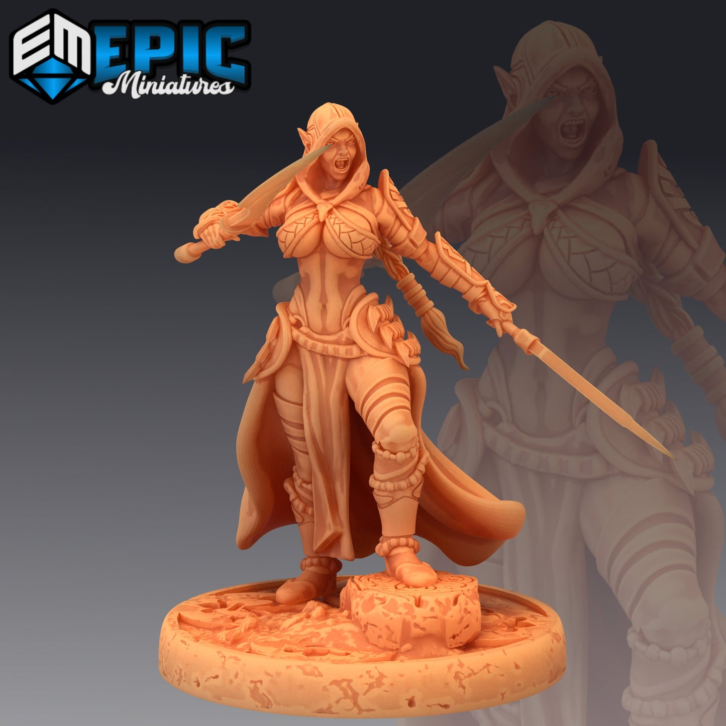Dark Elf Rogue - Epic Miniatures