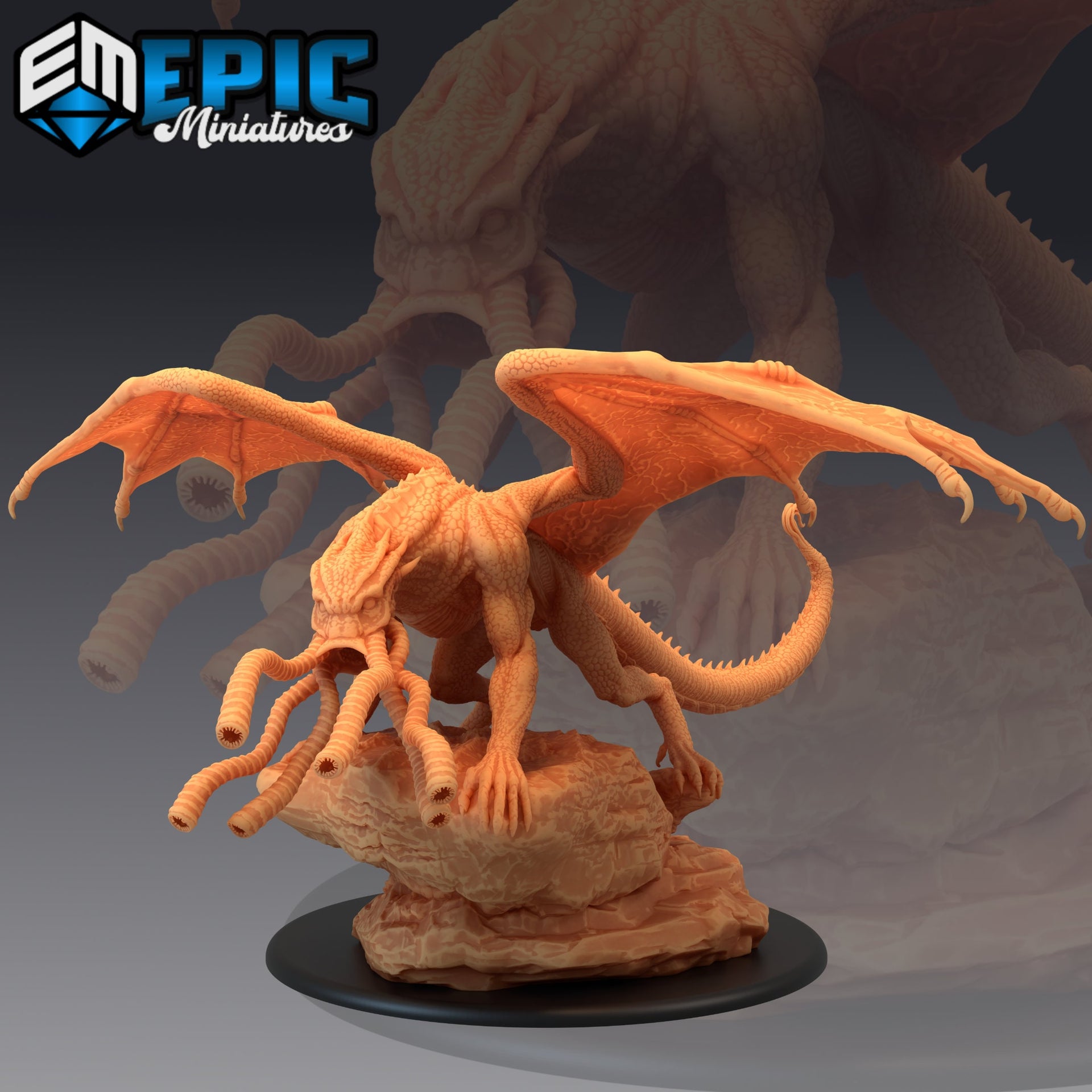 Mind Flayer Dragon - Epic Miniatures