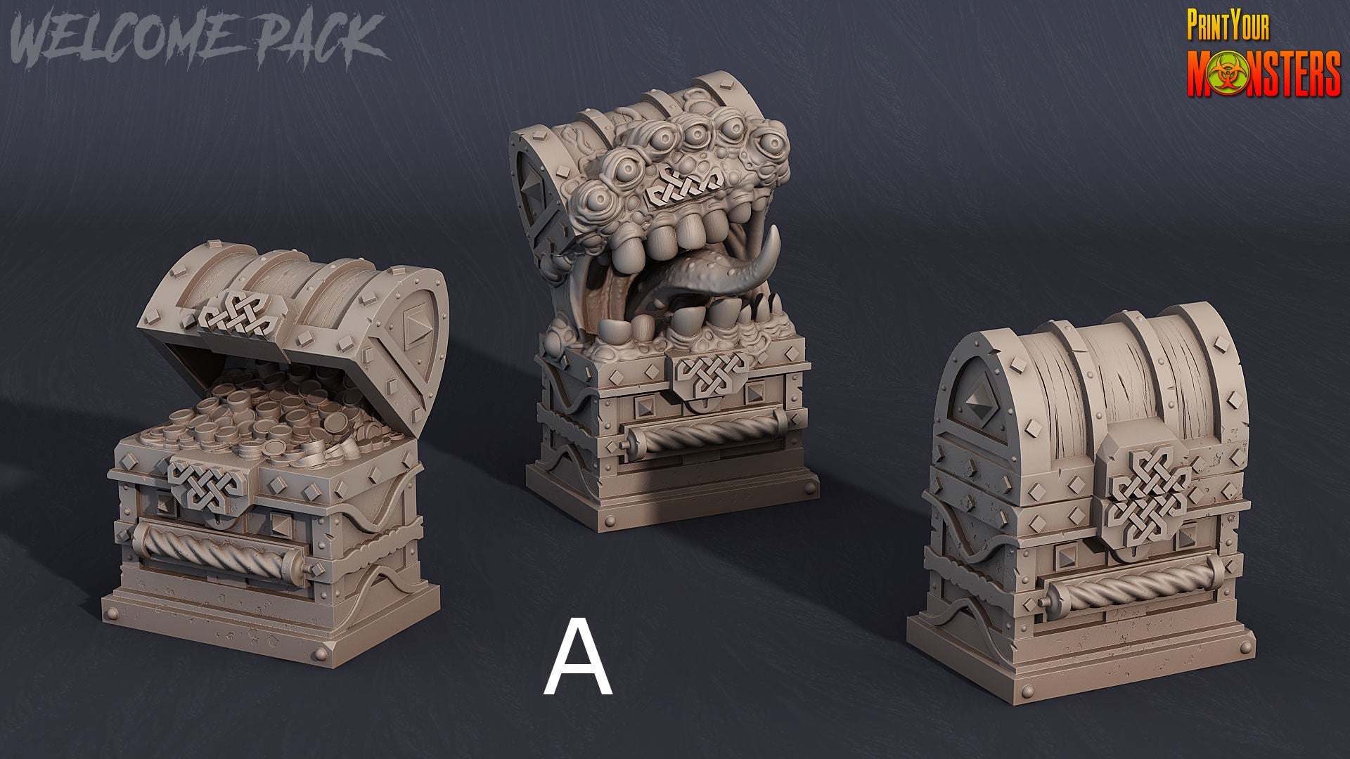 Mimic Treasure Chest - Print Your Monsters