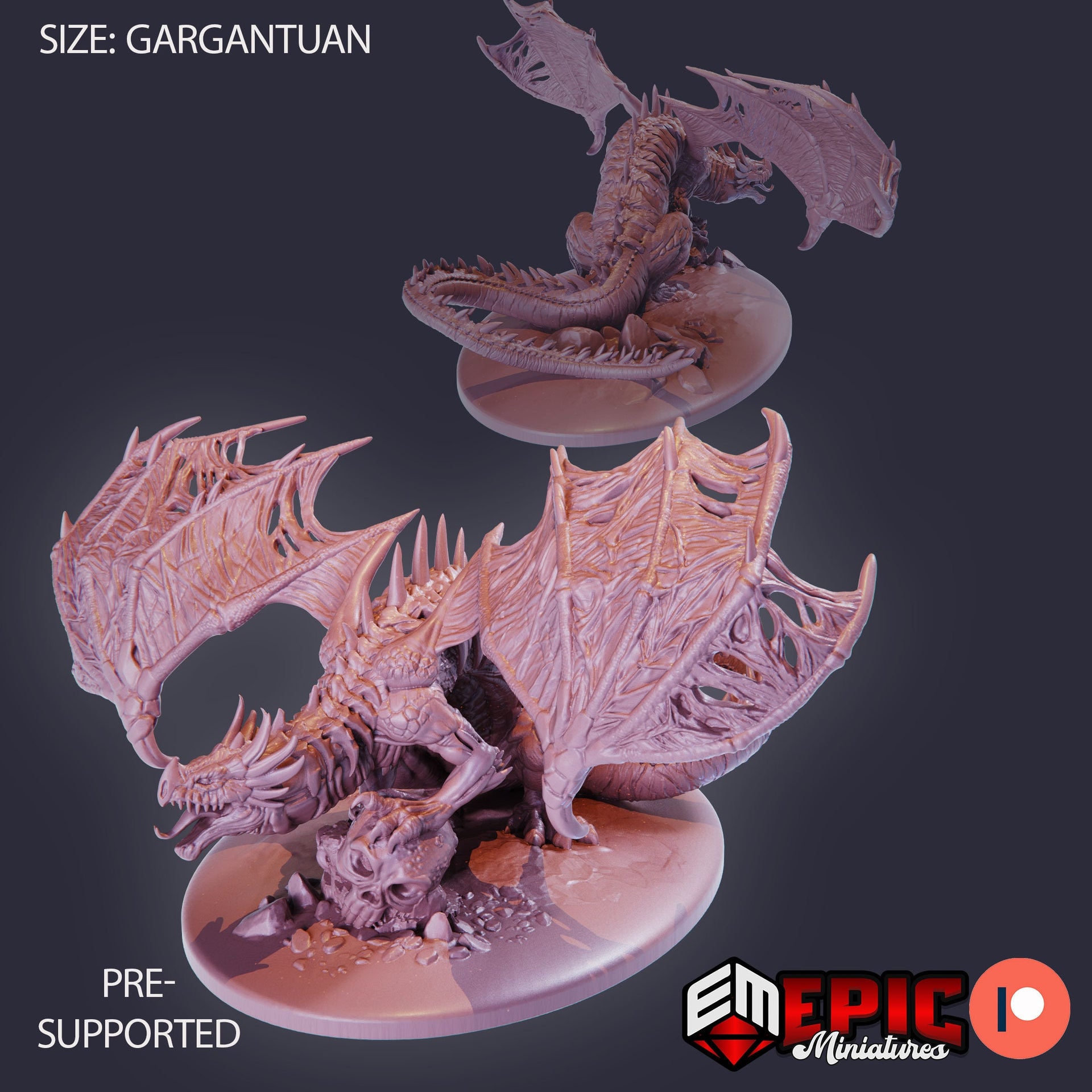 Zombie Dragon- Epic Miniatures