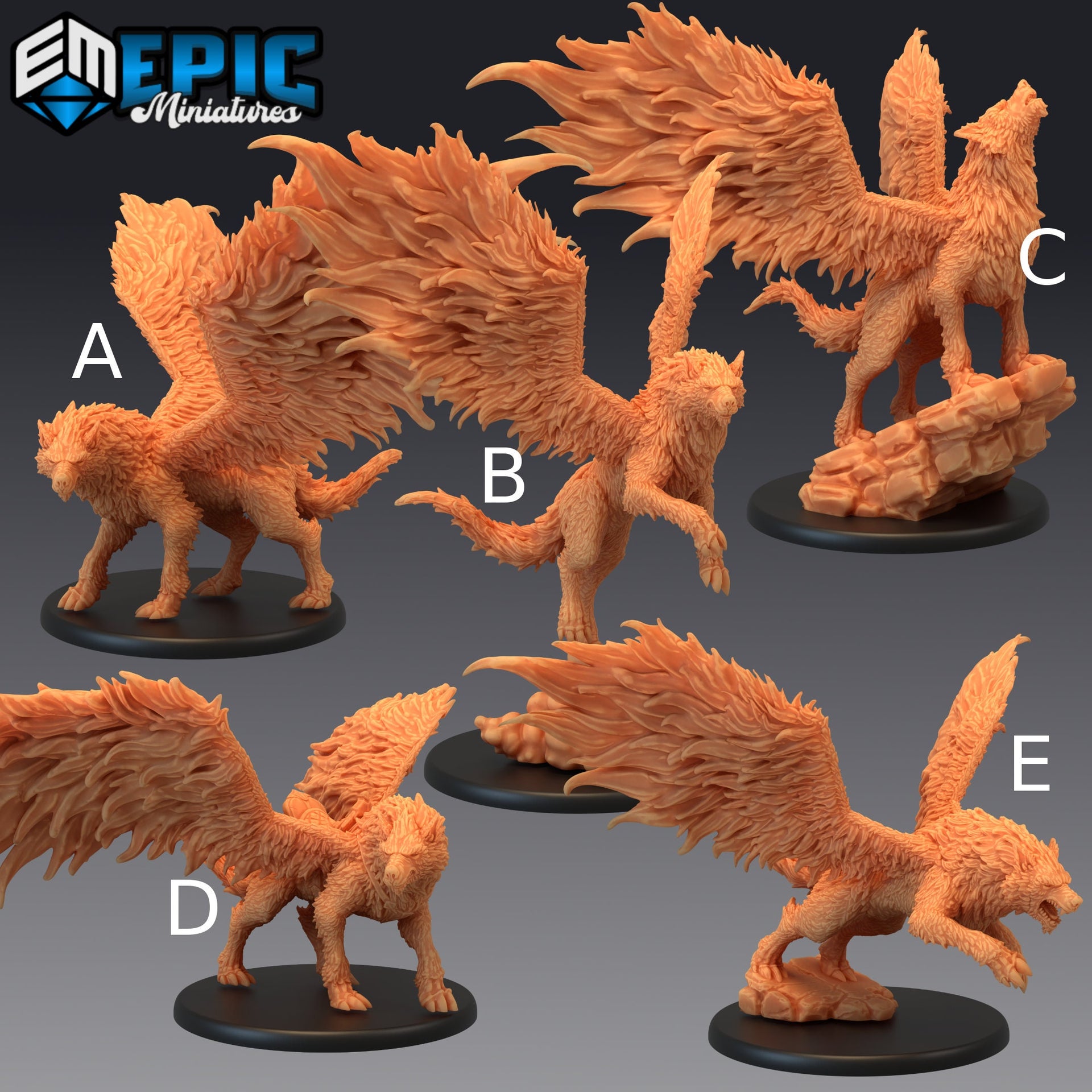 Winged Wolf - Epic Miniatures