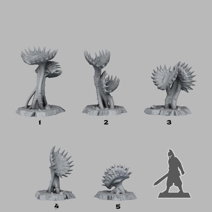 Carnivorous Plants Scatter Terrain - Fantastic Plants and Rocks