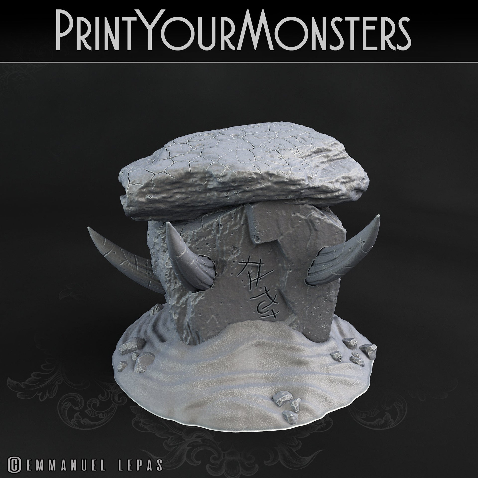 Desert Rock Scatter Terrain - Print Your Monsters