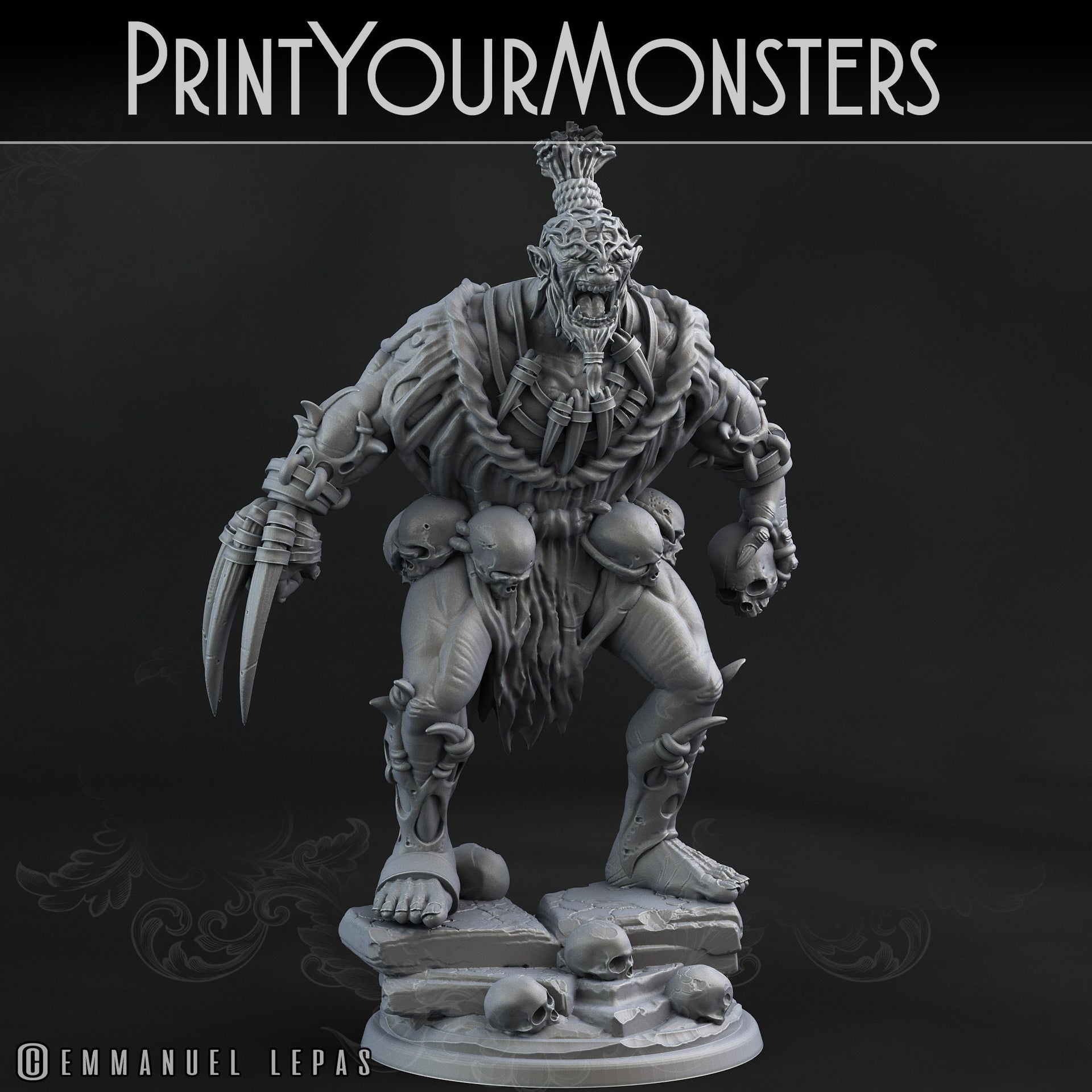 Orc Warrior - Print Your Monsters