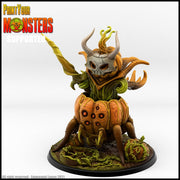 Pumpkin Lord on Spider Mount - Print Your Monsters