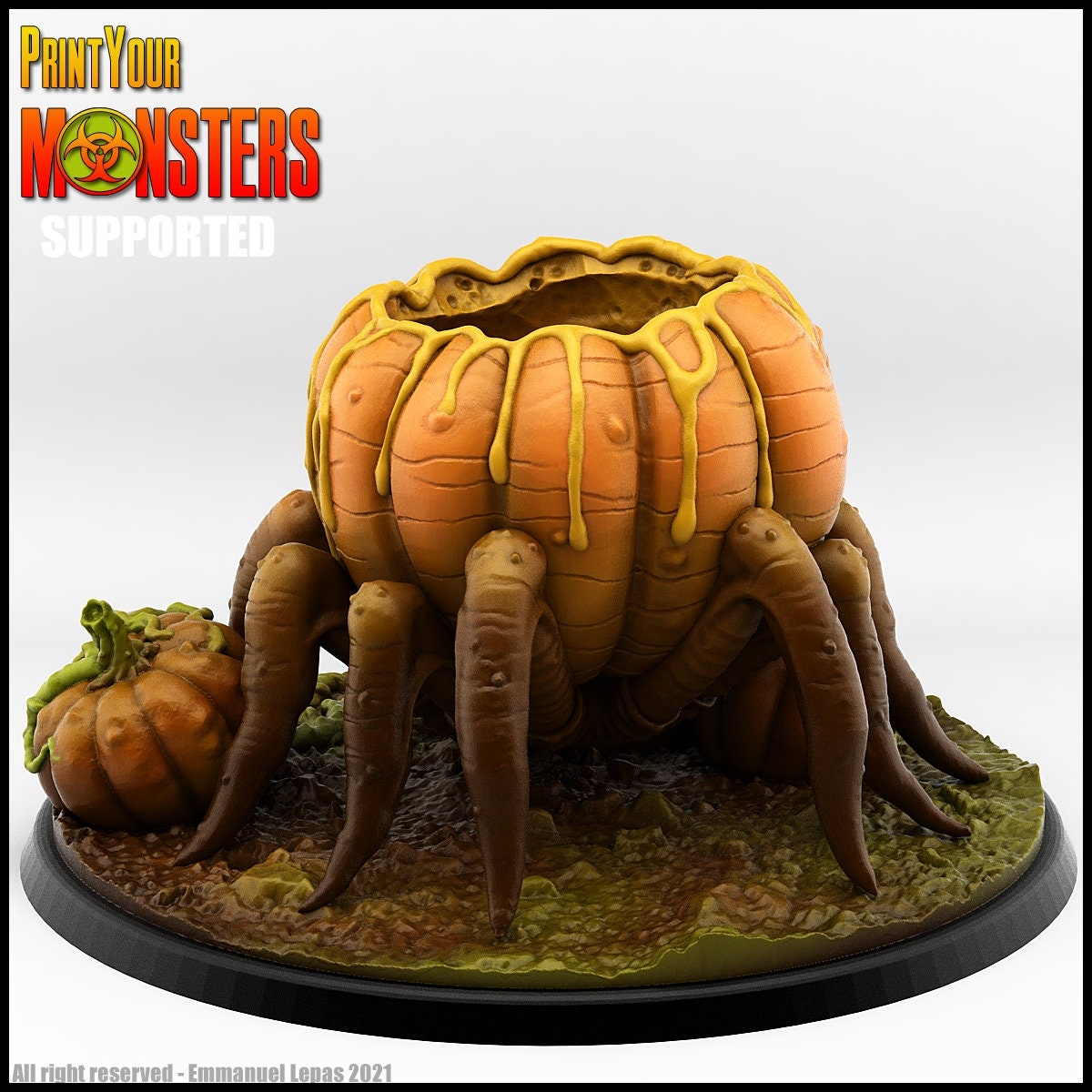 Pumpkin Spider - Print Your Monsters