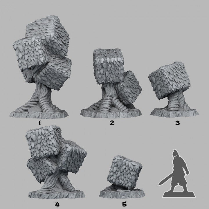 Red Queen's trees Scatter Terrain - Fantastic Plants and Rocks