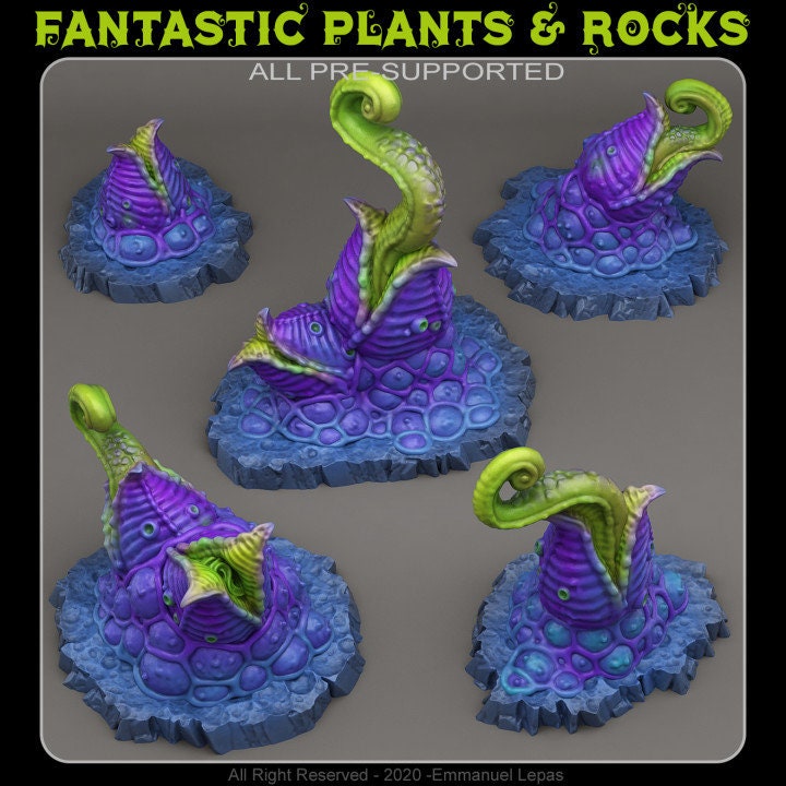 Mutant Plants Scatter Terrain - Fantastic Plants and Rocks