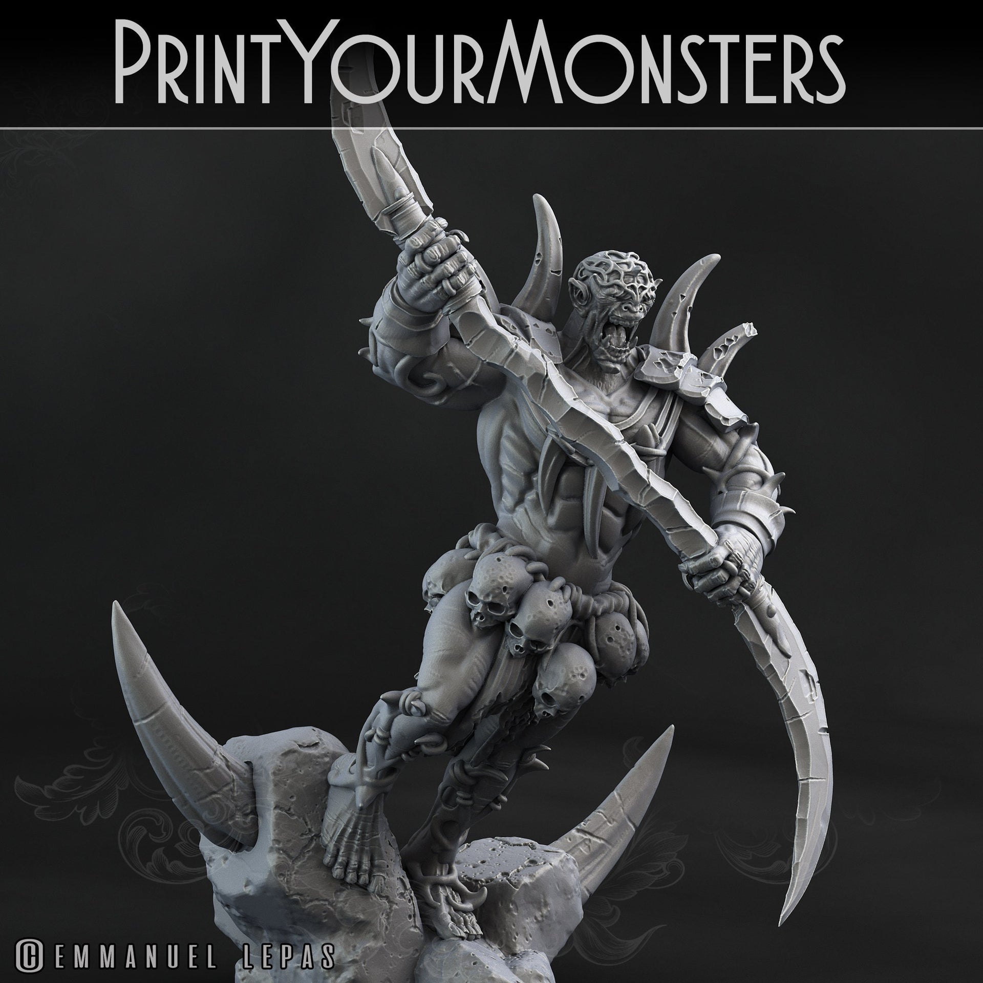 Orc Rager- Print Your Monsters