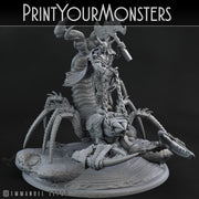 Orc Champion with Sand Fisher Mount - Print Your Monsters