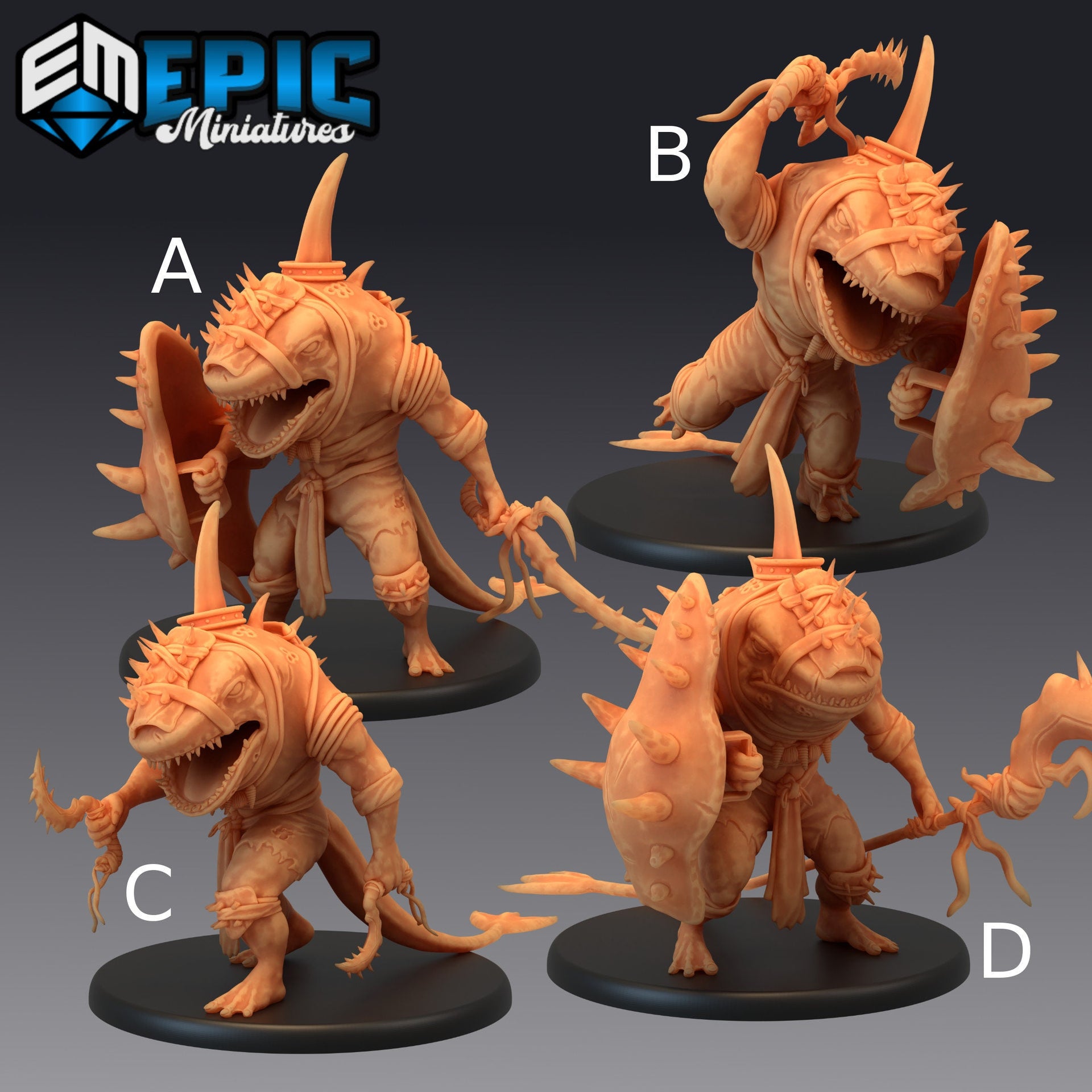 Shark folk Warrior - Epic Miniatures