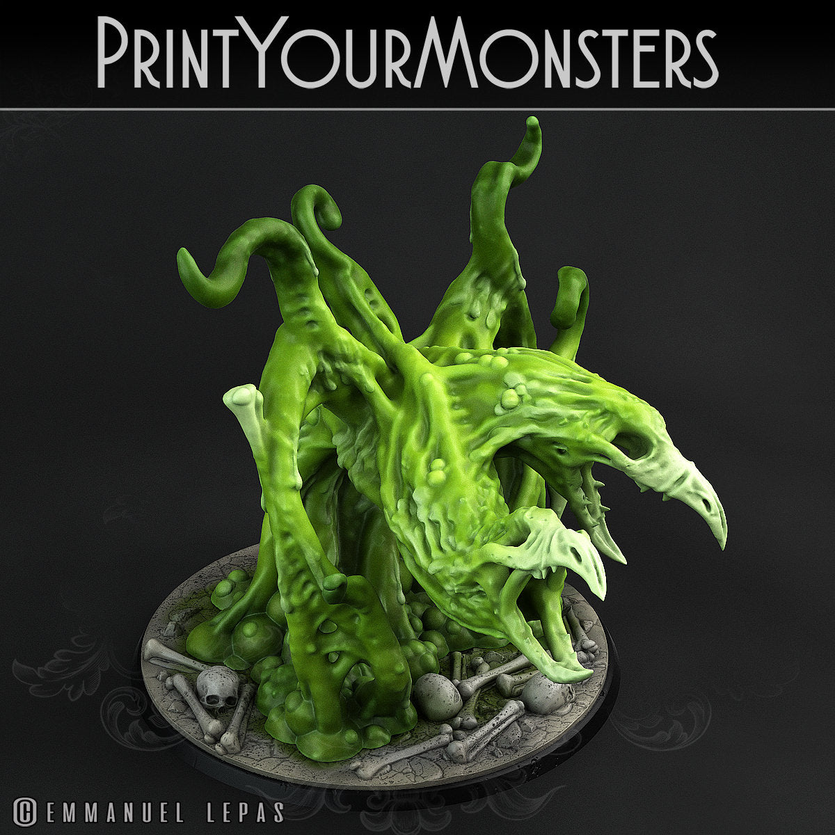 Sentient Vulture Ooze Monster - Print Your Monsters