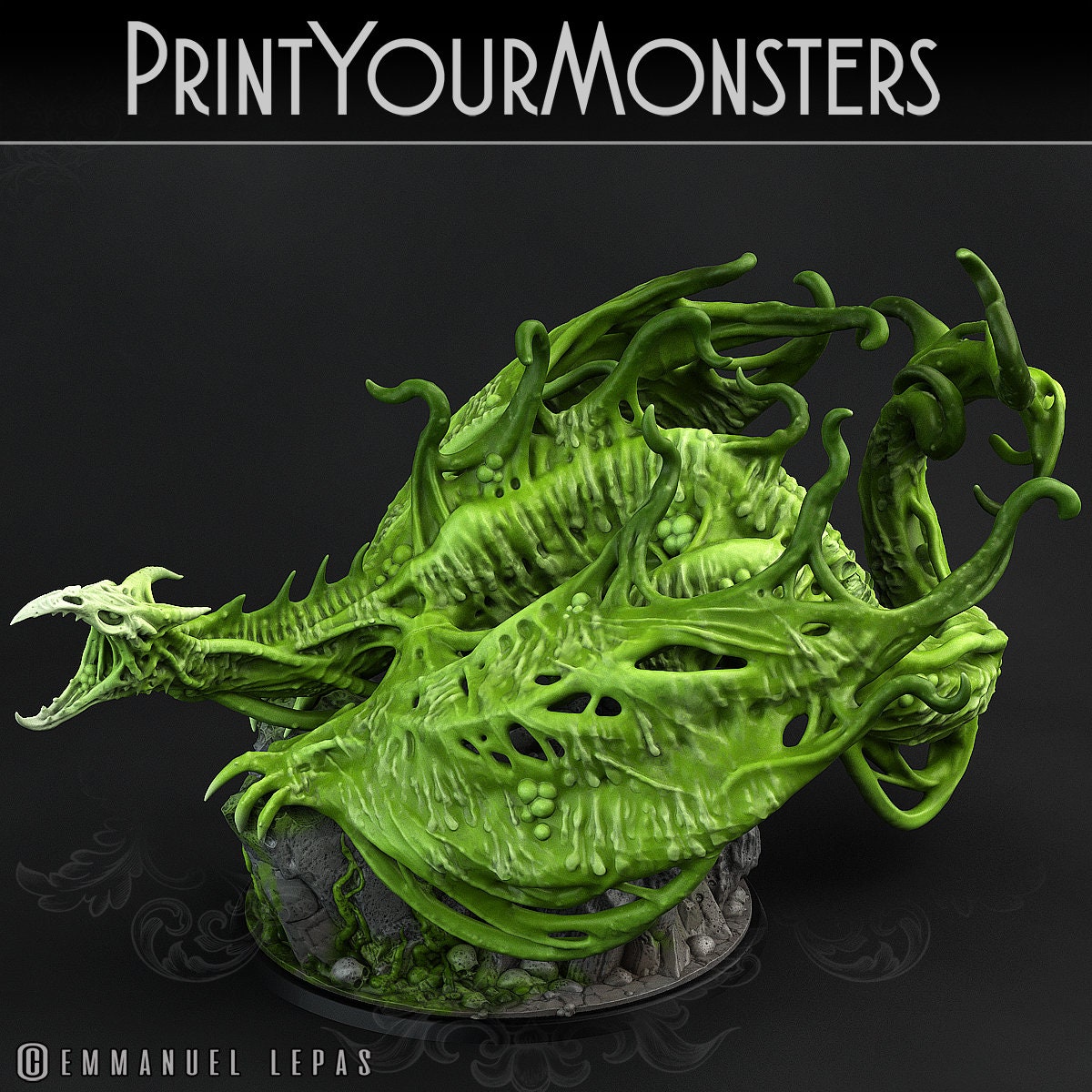 Sentient  Ooze Dragon - Print Your Monsters