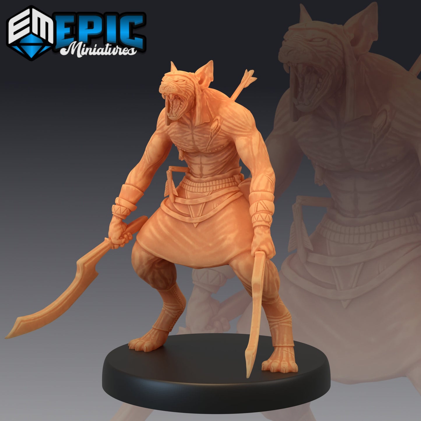 Catfolk Sphyinx - Epic Miniatures