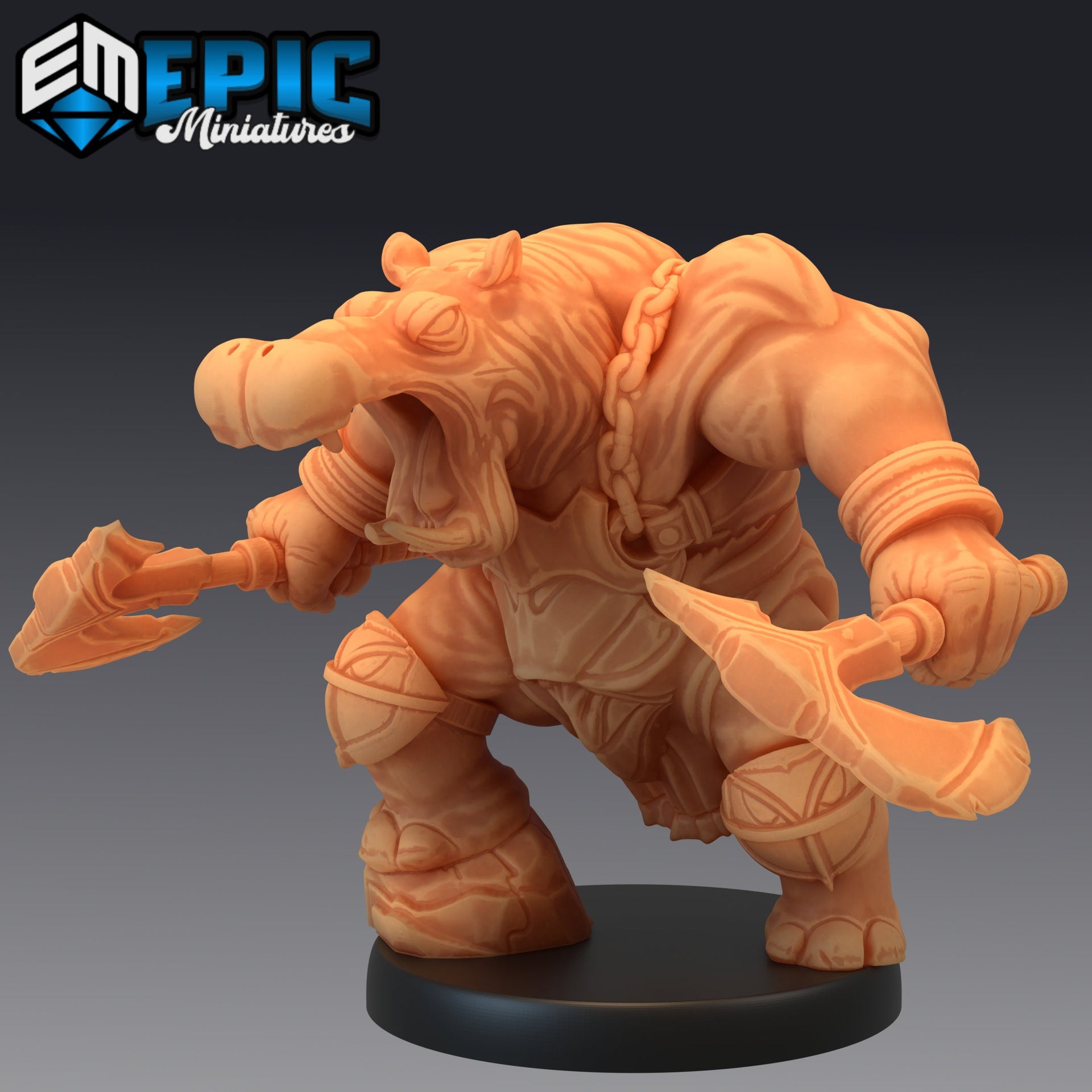 Hippo Warrior - Epic Miniatures