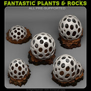 Alien Mushrooms Scatter Terrain - Fantastic Plants and Rocks