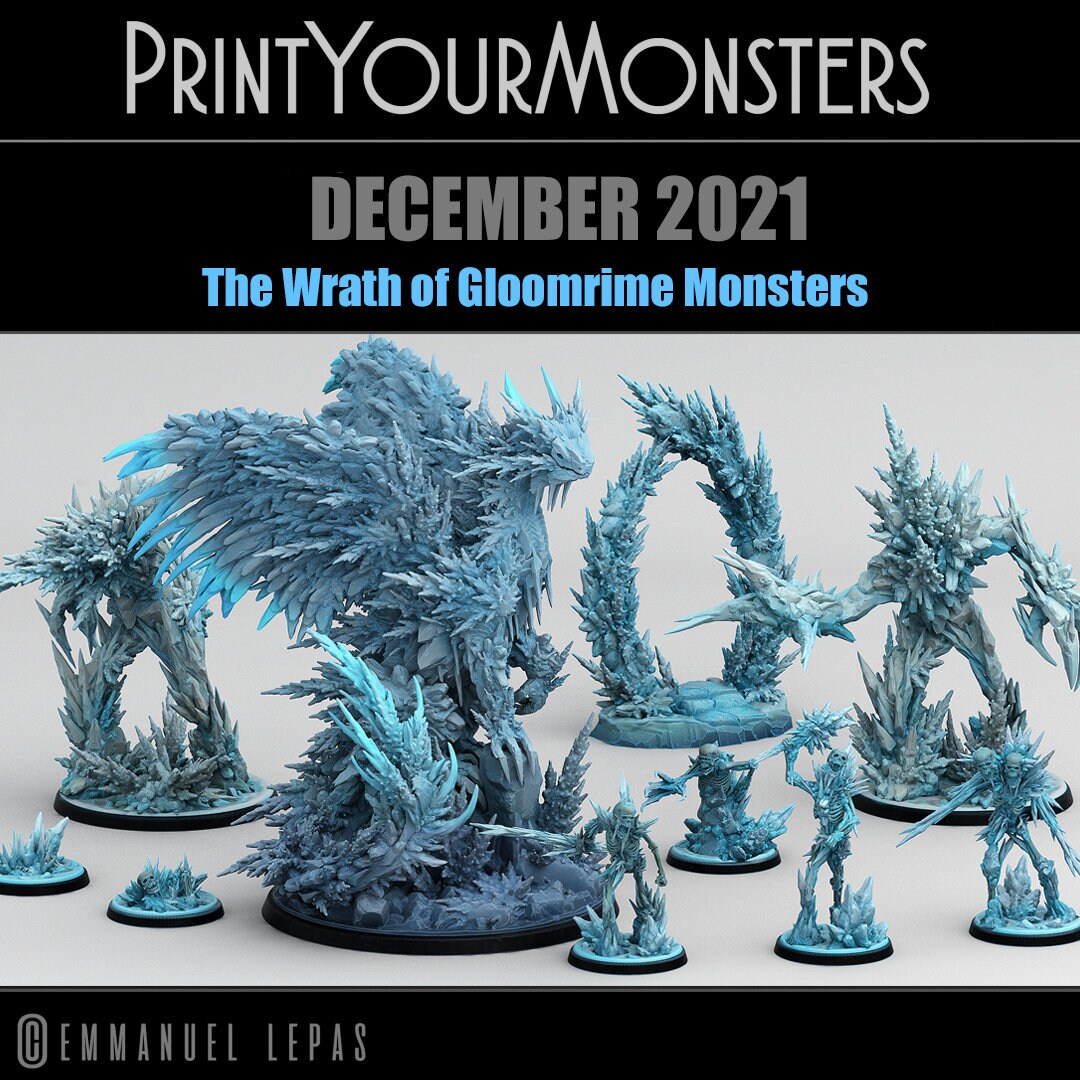 Hoarfrost Ice Skeletons - Print Your Monsters