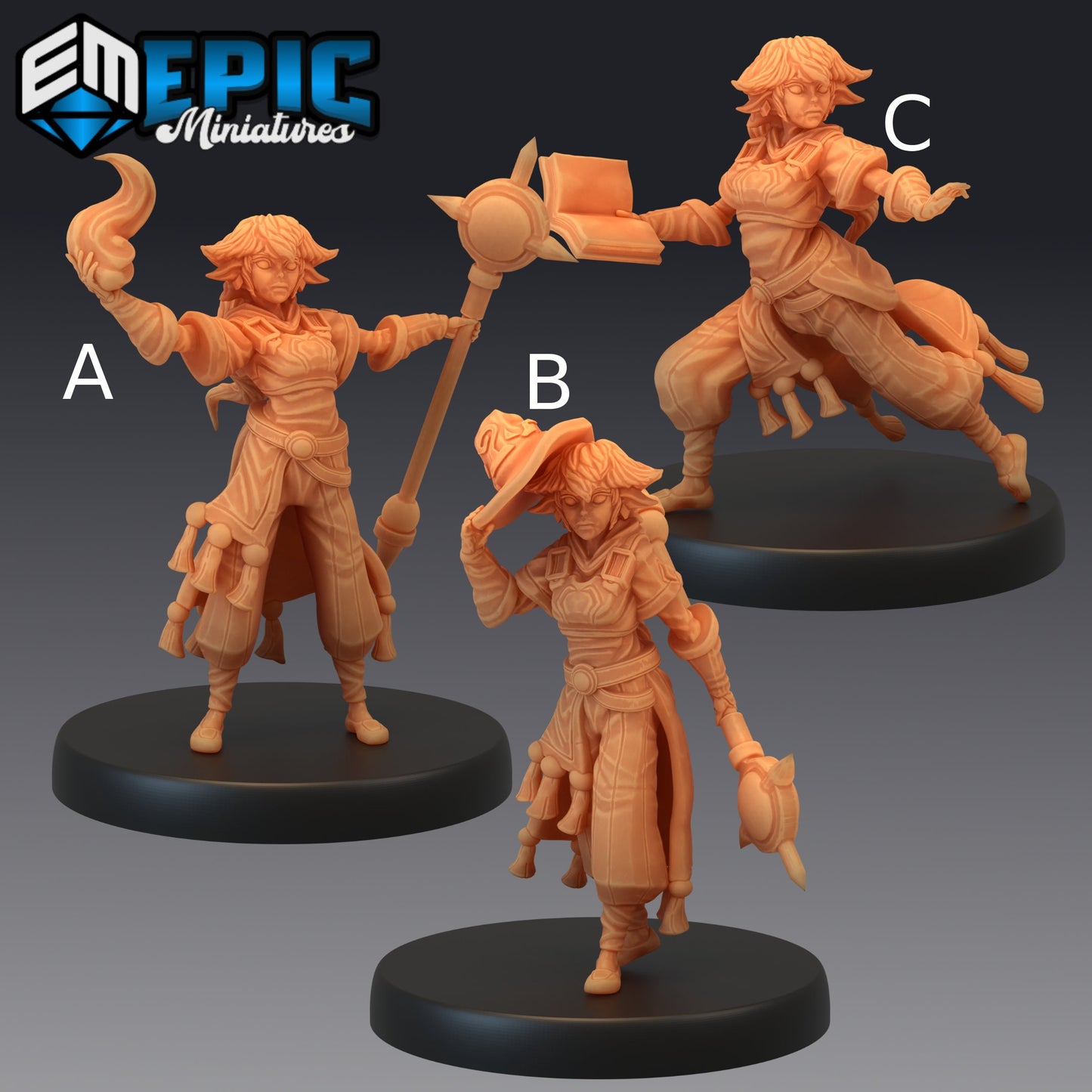 Half Gnome Mage - Epic Miniatures