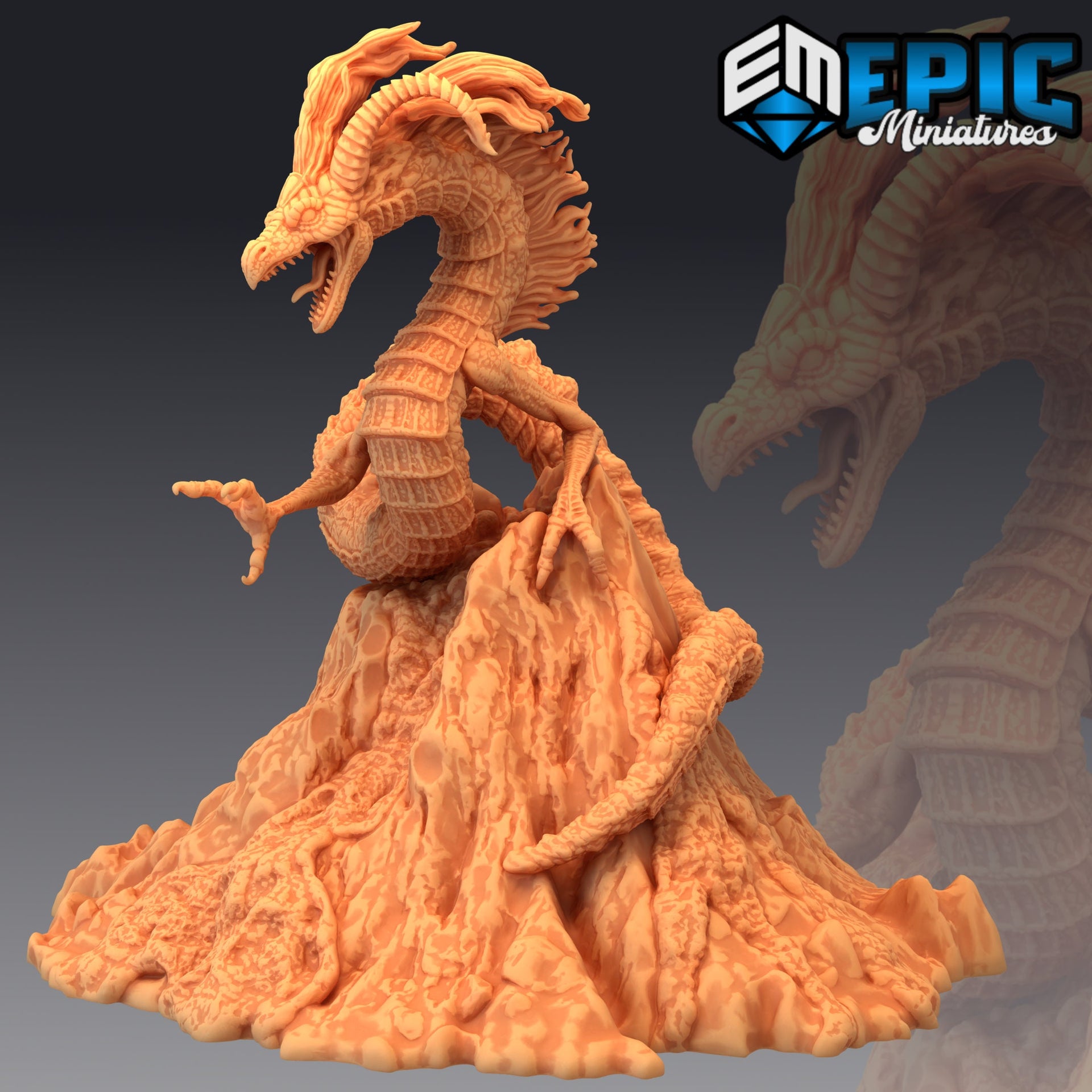 Volcanic Wyrm - Epic Miniatures
