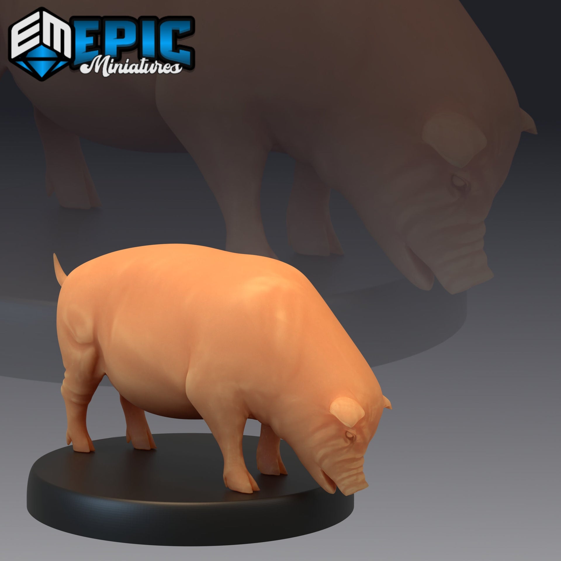 Farm Animal Pig - Epic Miniatures