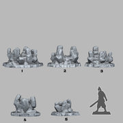 Magic Hot Springs Scatter Terrain - Fantastic Plants and Rocks