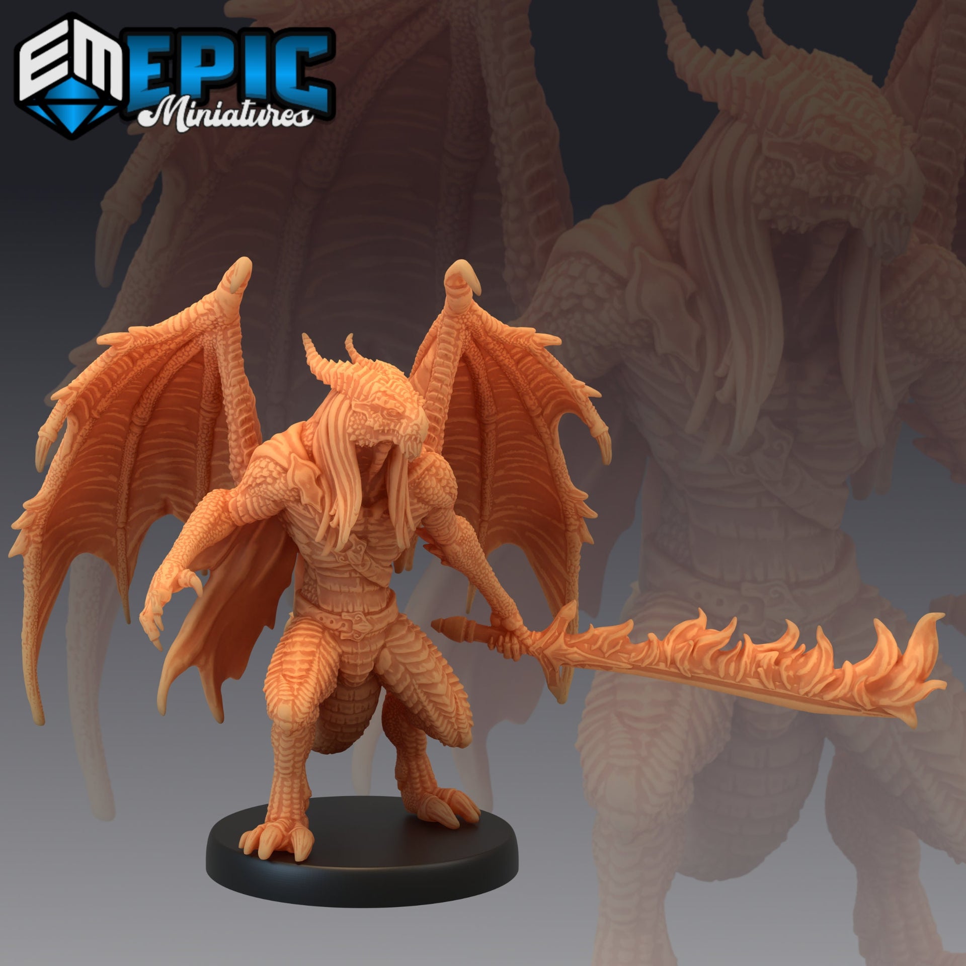 Draconic Demon Red - Epic Miniatures