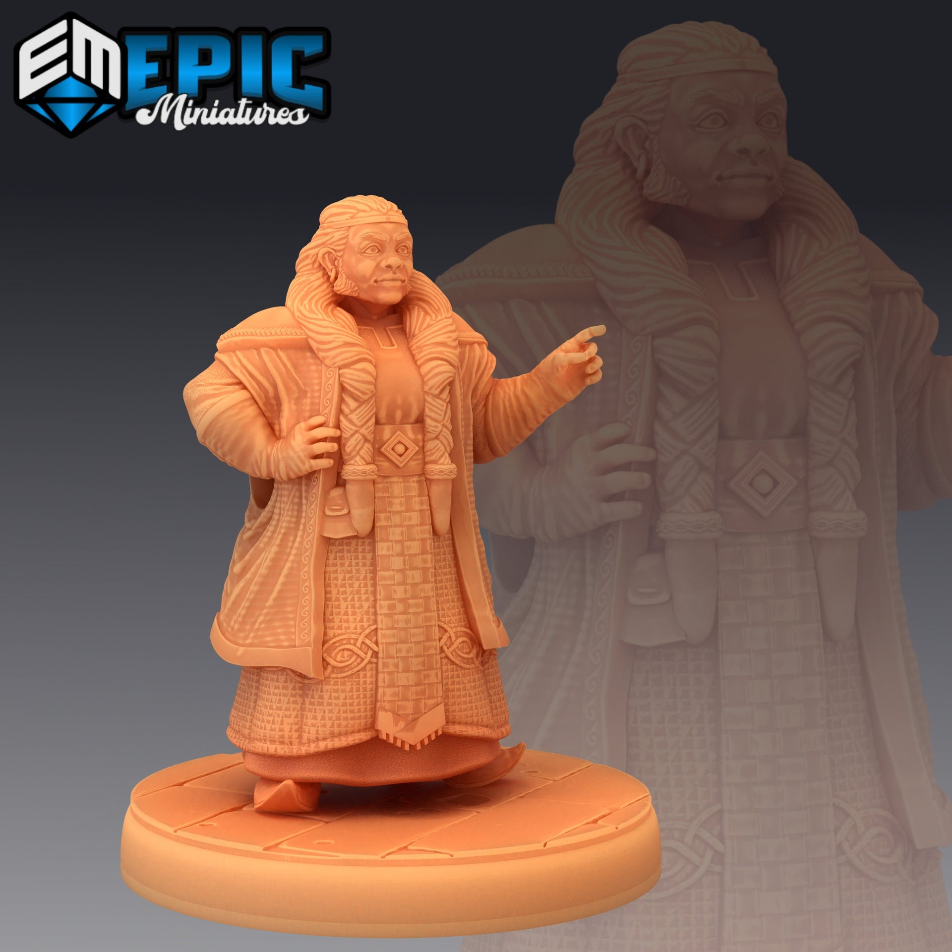 Fire Dwarf Female - Epic Miniatures