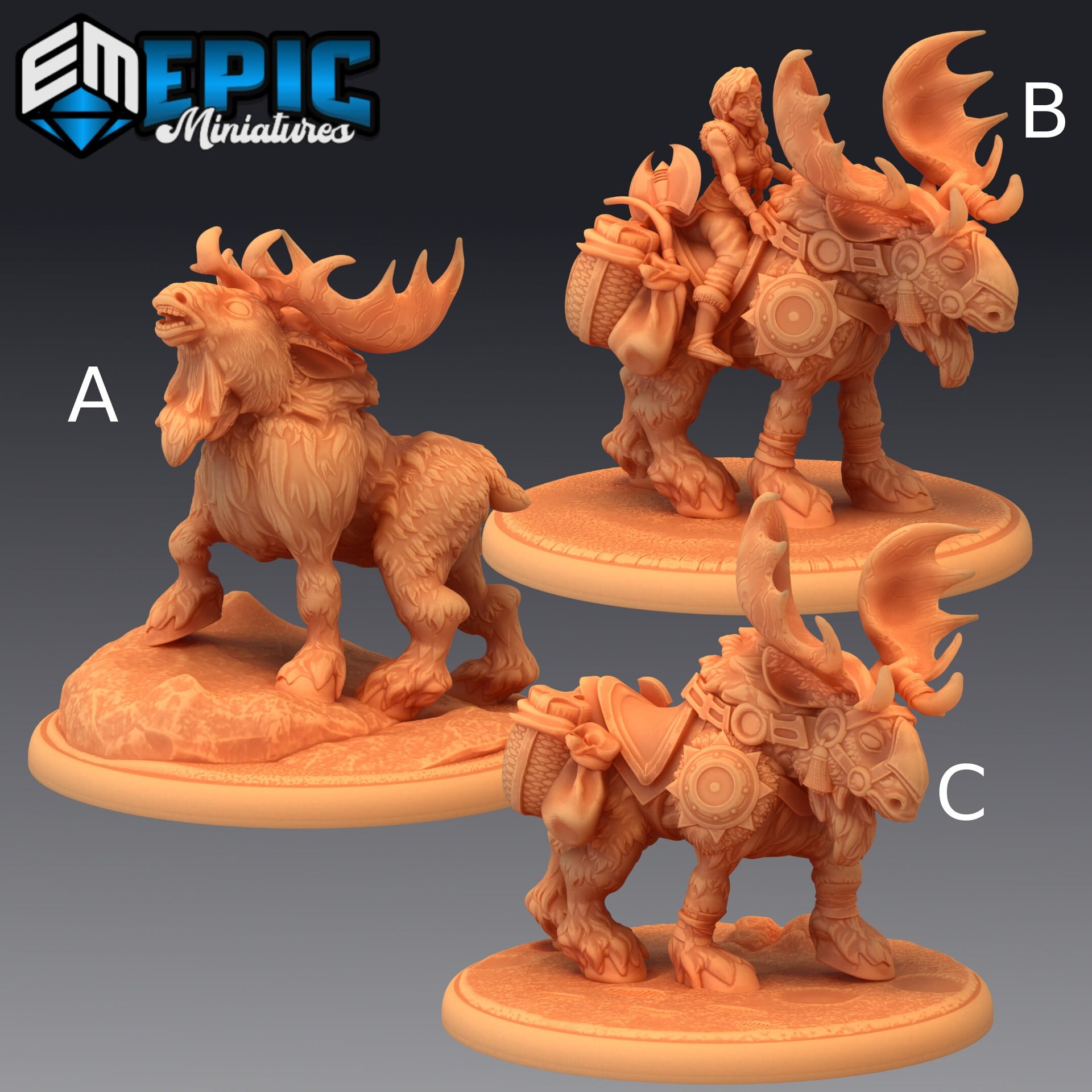 Snow Moose - Epic Miniatures