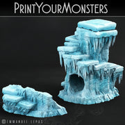 Ice Dice Tower Terrain - Print Your Monsters