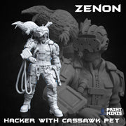Zenon, Hacker - Print Minis