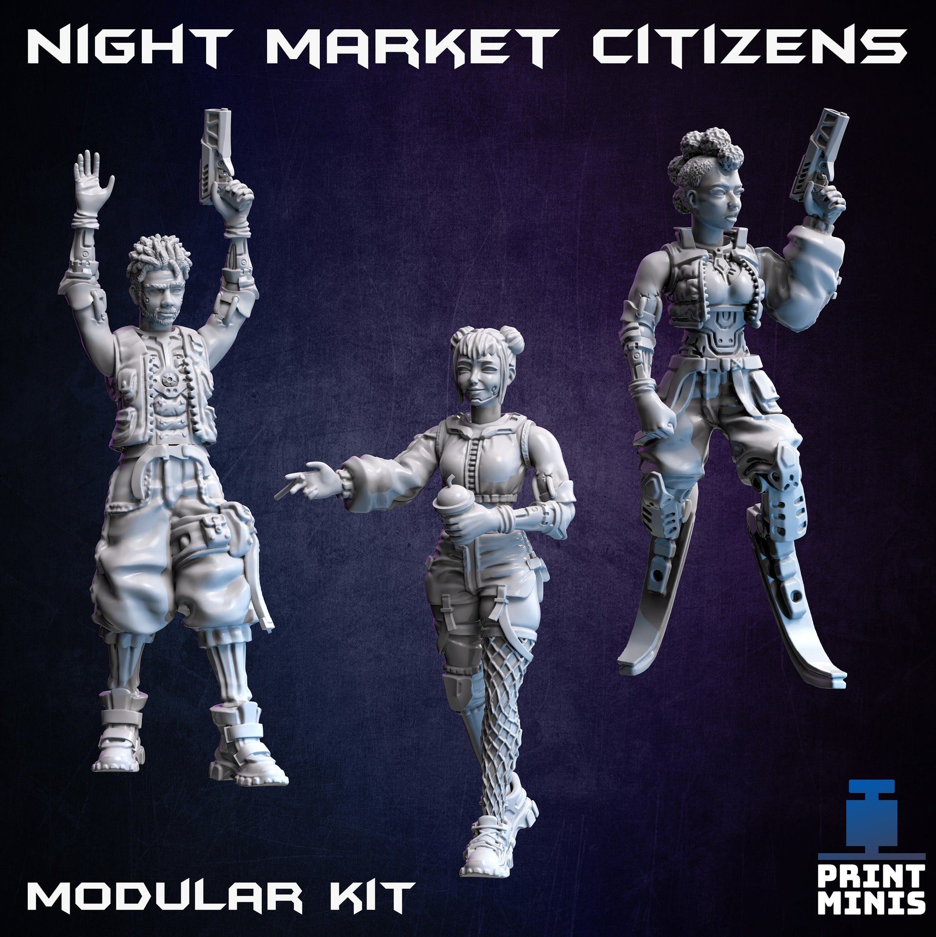 Modular Night Market Citizens - Print Minis