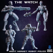 The Watch,  Modular Night Market  Police - Print Minis