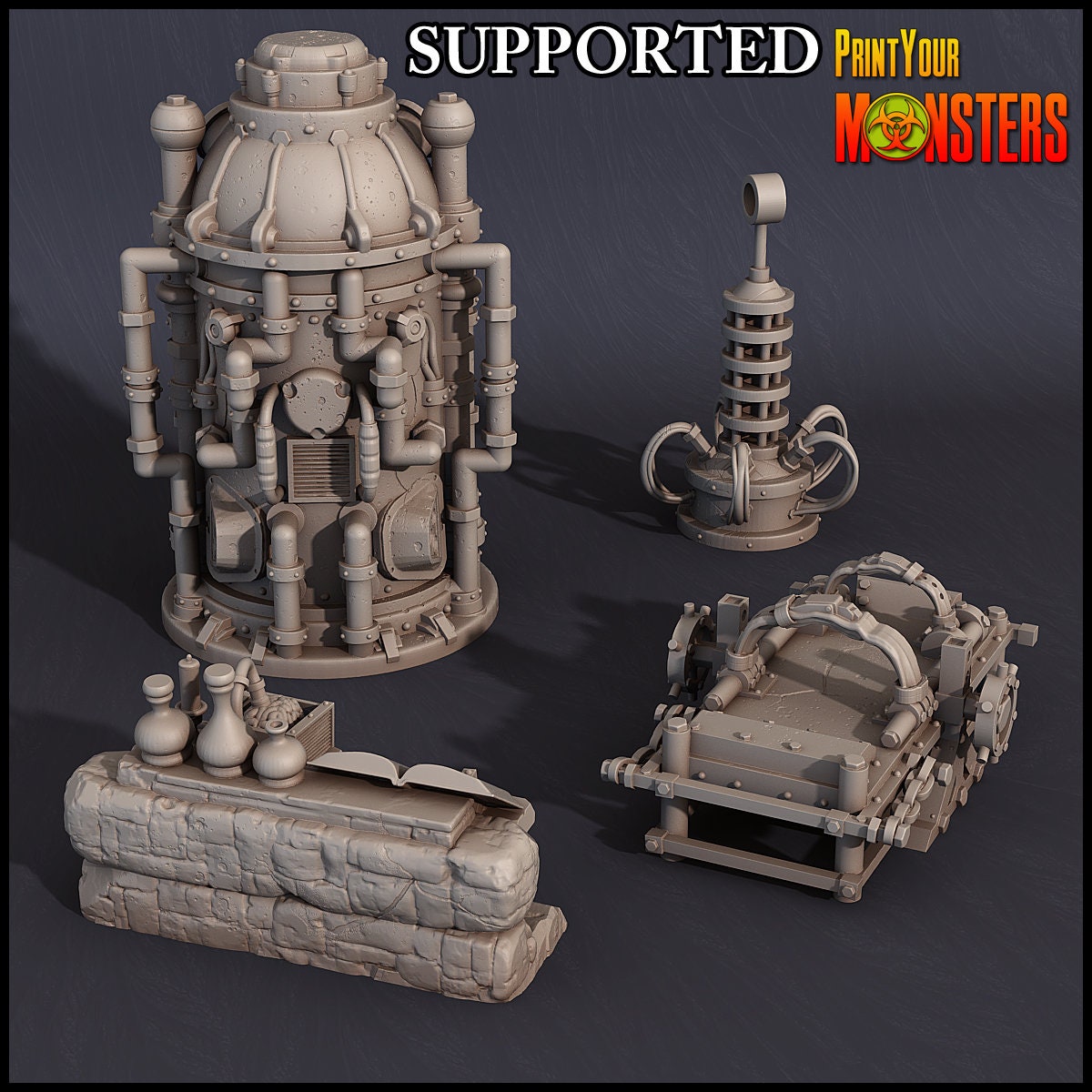 Laboratory Scatter Terrain - Print Your Monsters