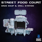Street Food Court Modular Terrain - Print Minis