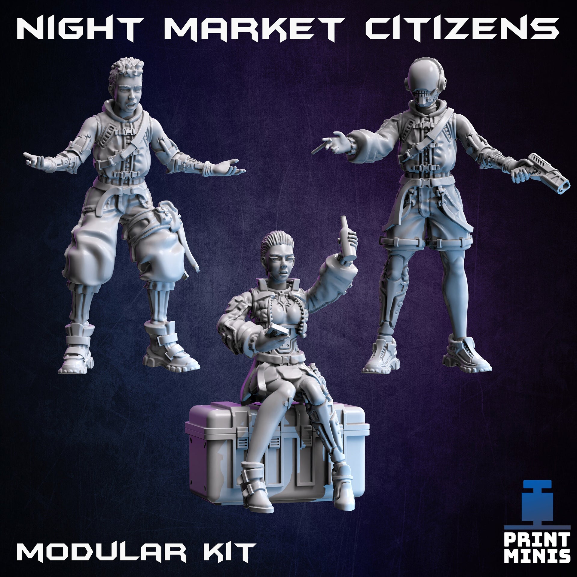 Modular Night Market Citizens - Print Minis