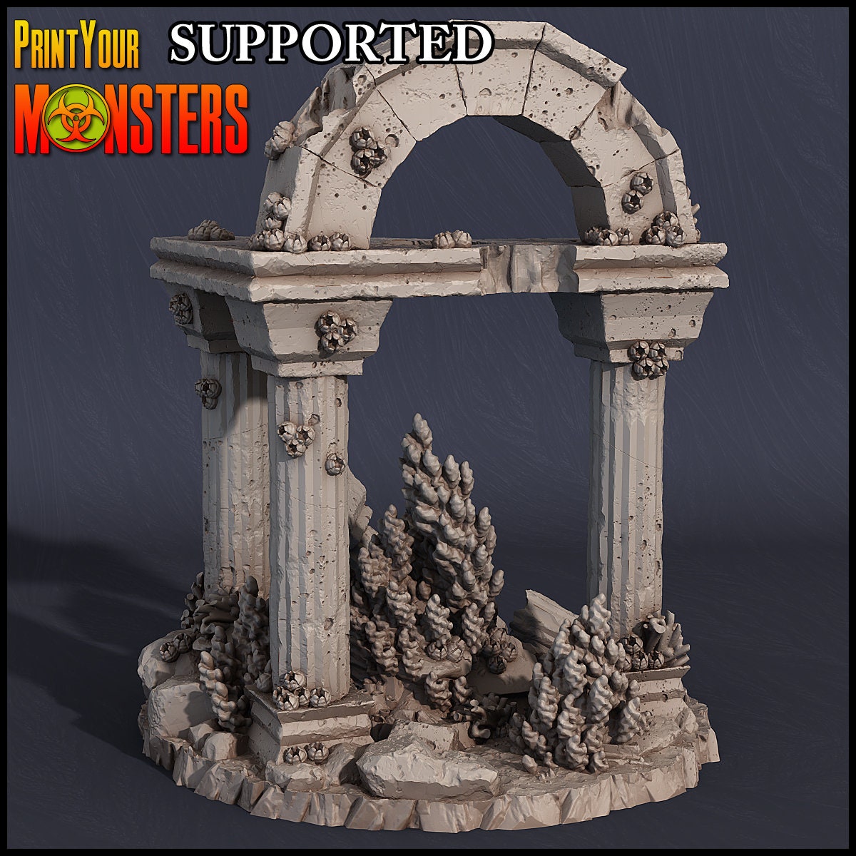 Darkwater Ruined  Temple - Print Your Monsters