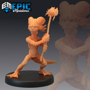 Grumpy Axolot lWarrior - Epic Miniatures