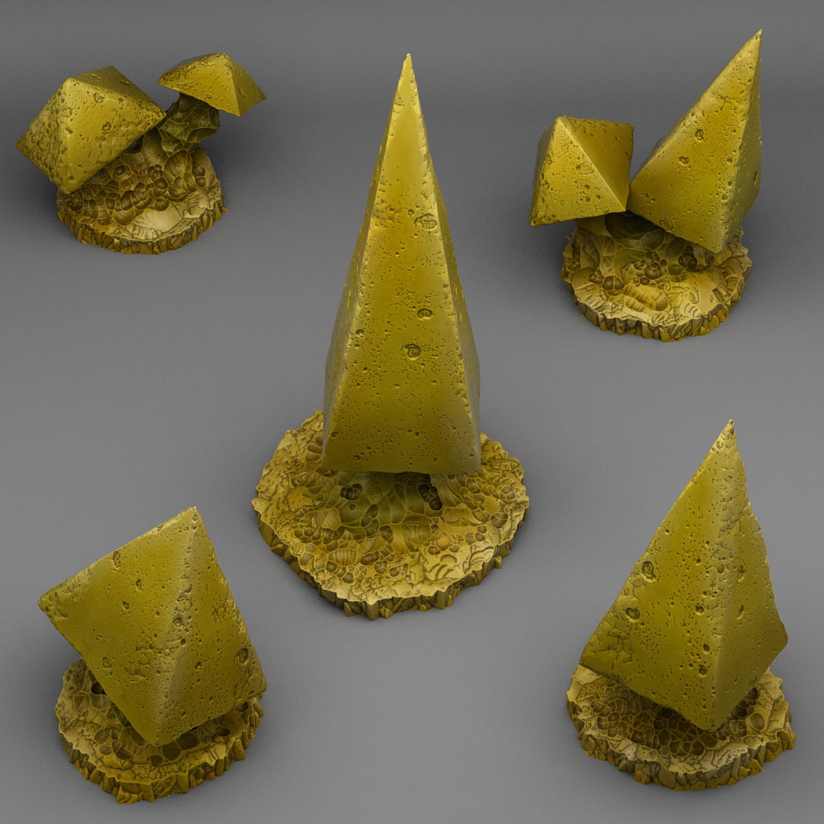 Pyramid Mushrooms Scatter Terrain - Fantastic Plants and Rocks