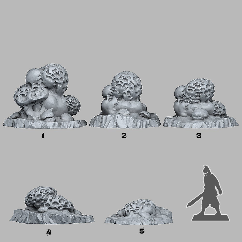 Wormhole Mushrooms Scatter Terrain - Fantastic Plants and Rocks