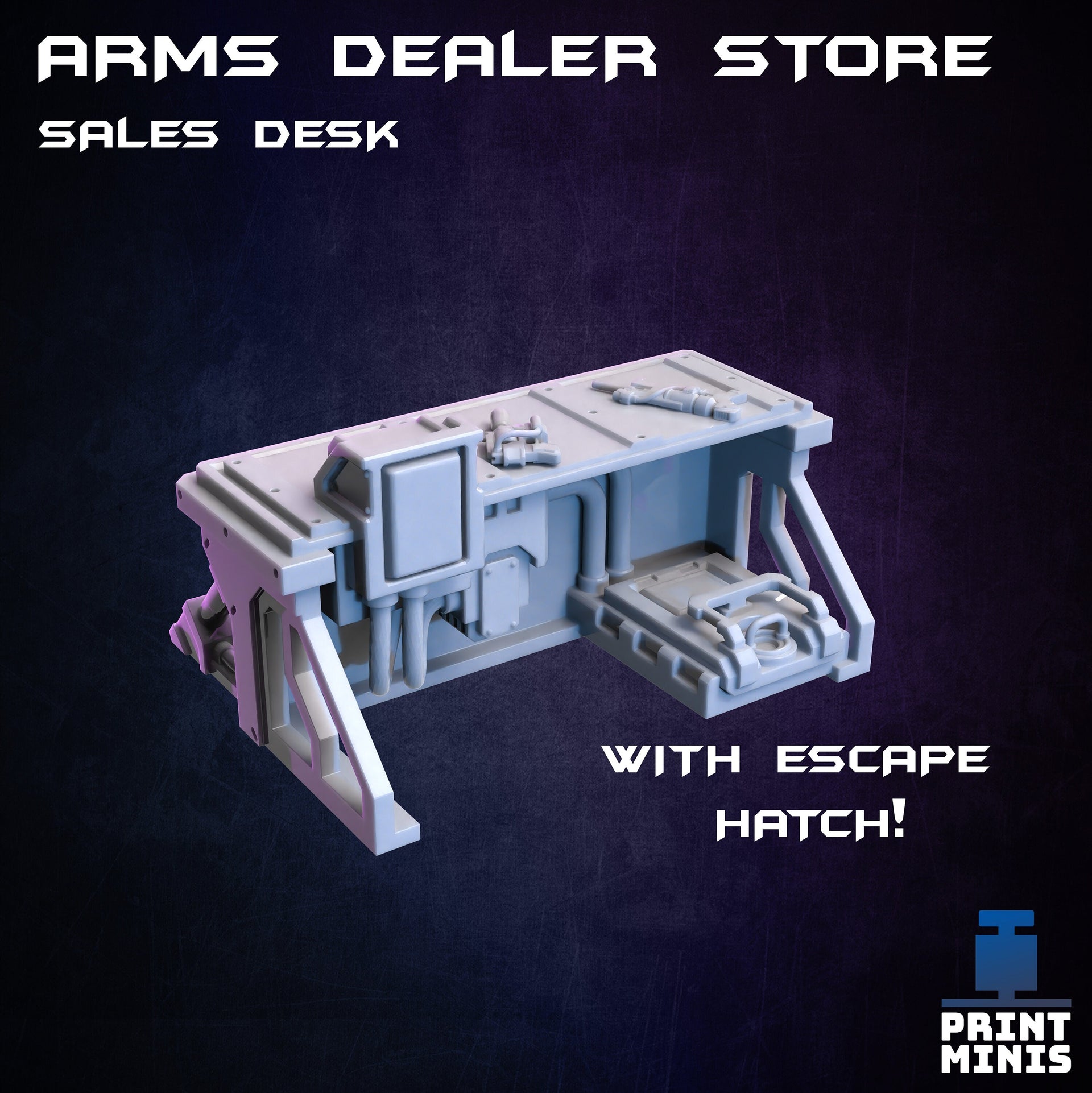 Arms Dealer Vendor Modular Terrain - Print Minis