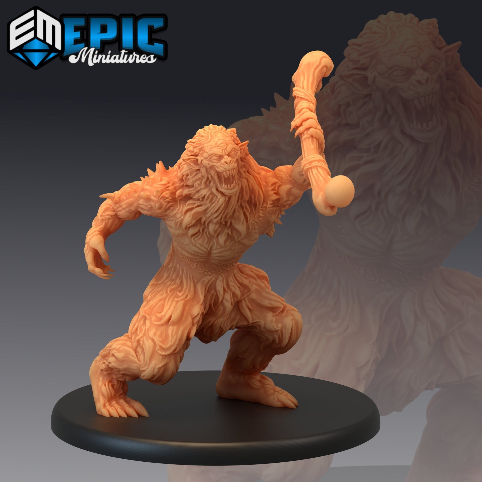 Burrowing Troll - Epic Miniatures