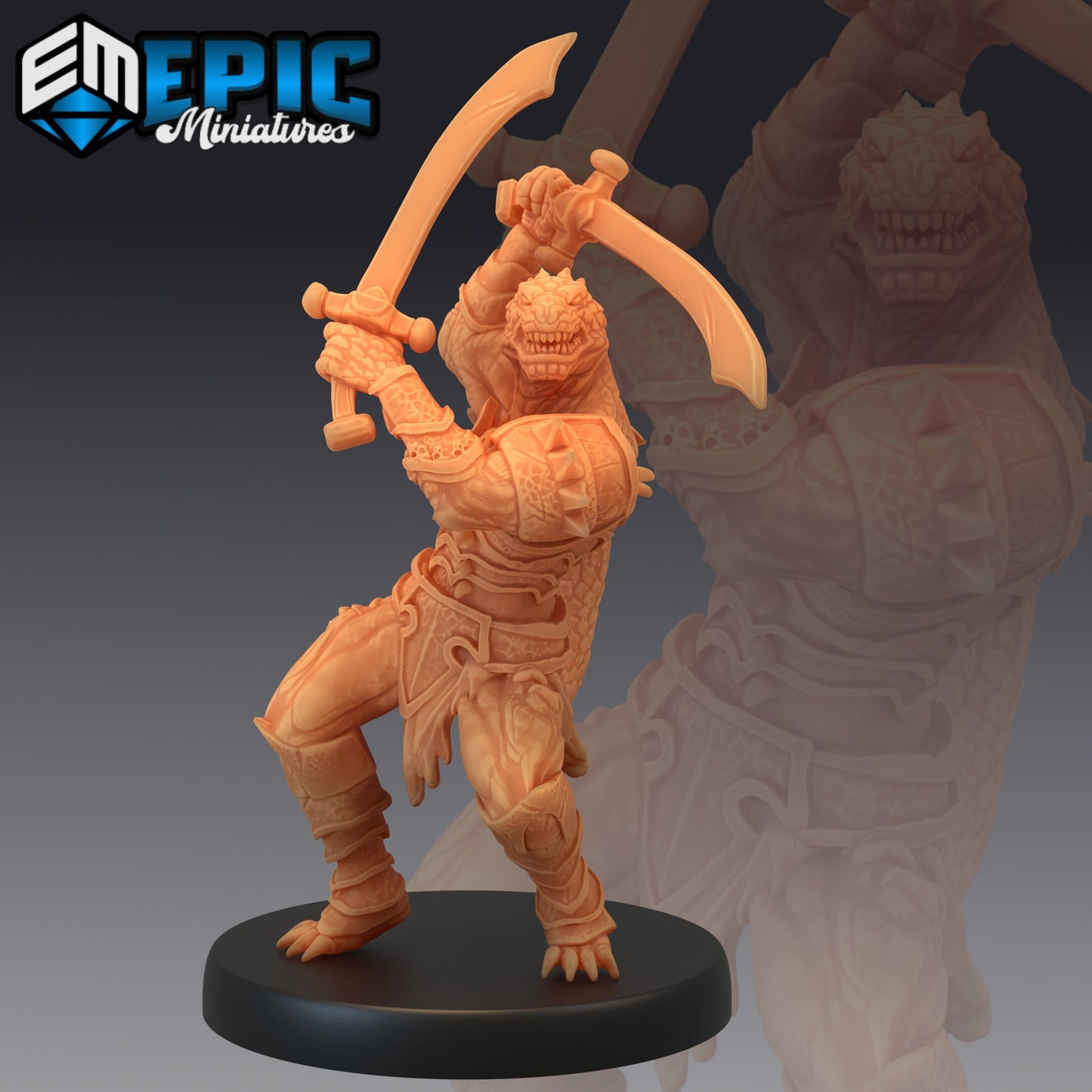 Lizardfolk Warrior - Epic Miniatures