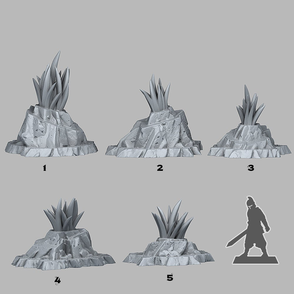 Crown of the Desert Scatter Terrain - Fantastic Plants and Rocks