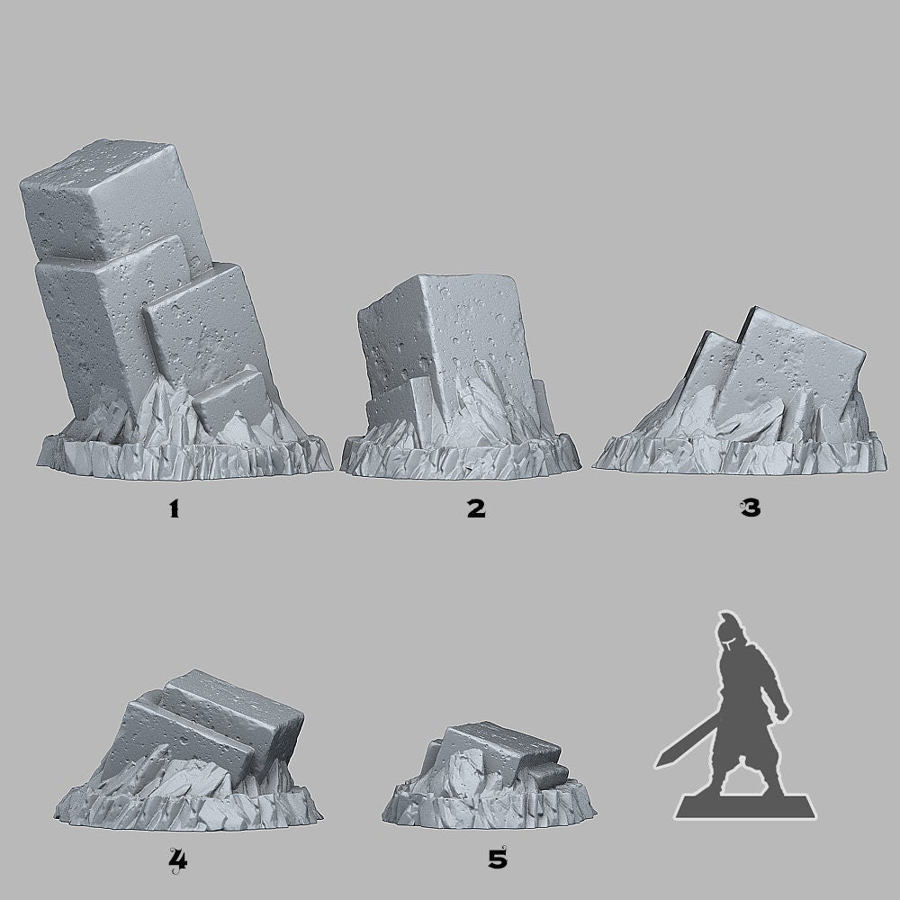 Sugarcube Pillars Scatter Terrain - Fantastic Plants and Rocks