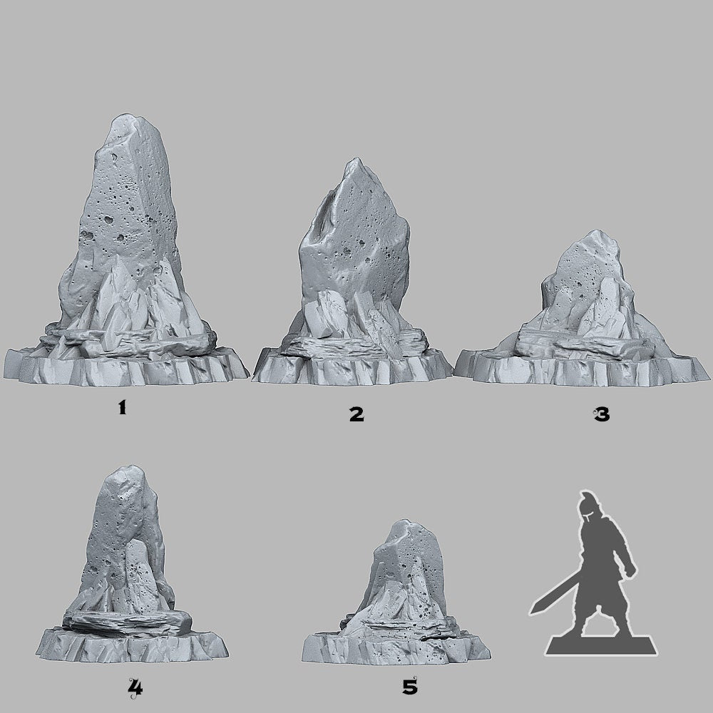 Wasteland Shales Scatter Terrain - Fantastic Plants and Rocks
