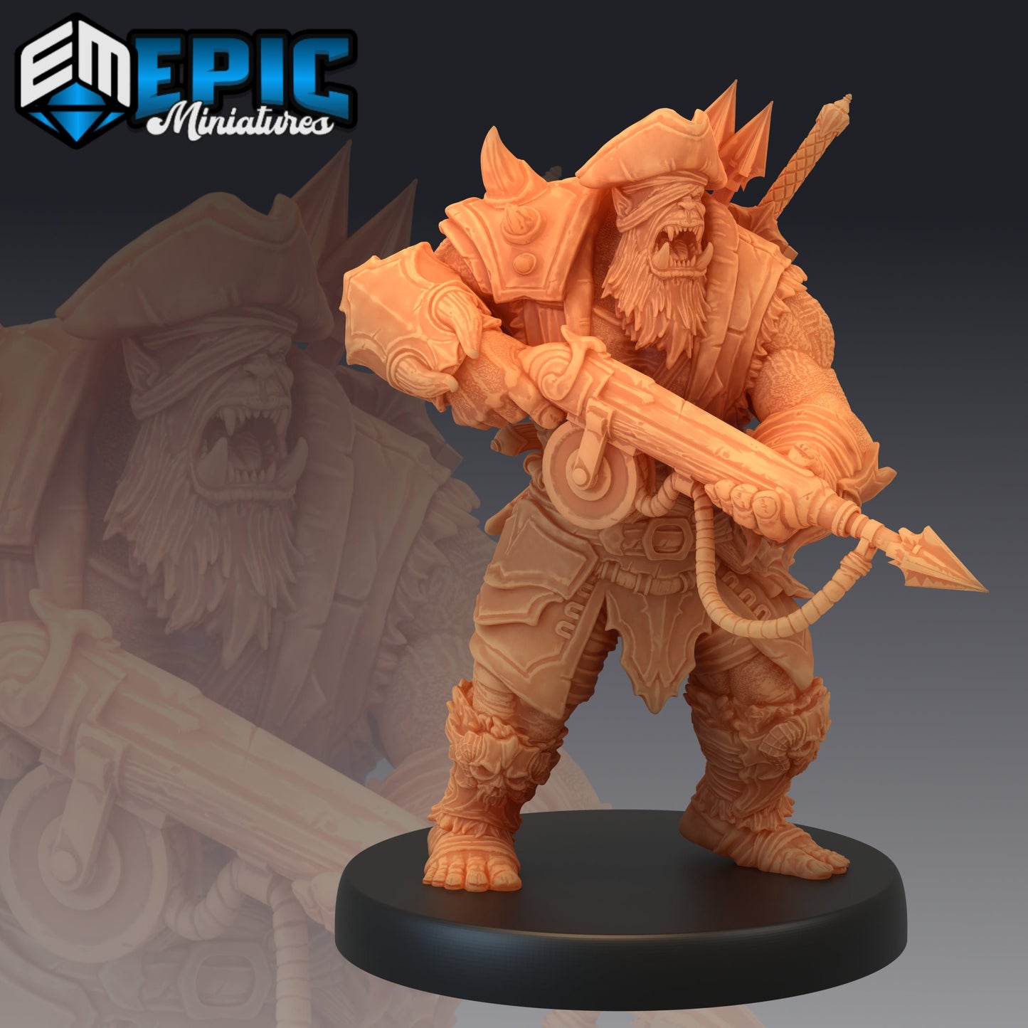 Orc Pirate Captain - Epic Miniatures